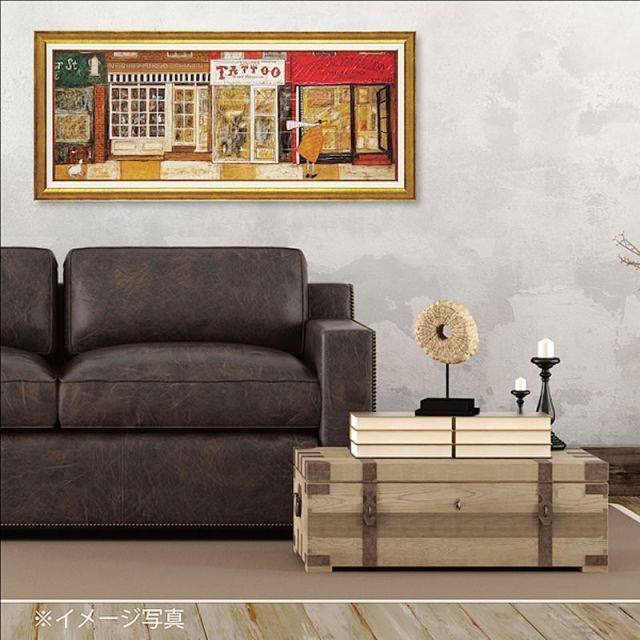 サムトフト 絵画 「 あなたの住む街角で 」 Gel加工 Sam Toft 絵画