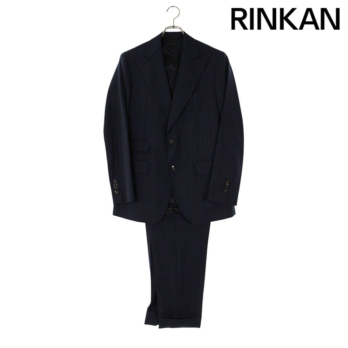 Christian Dior3ピース セットアップ ダークグレー 掠れストライプ