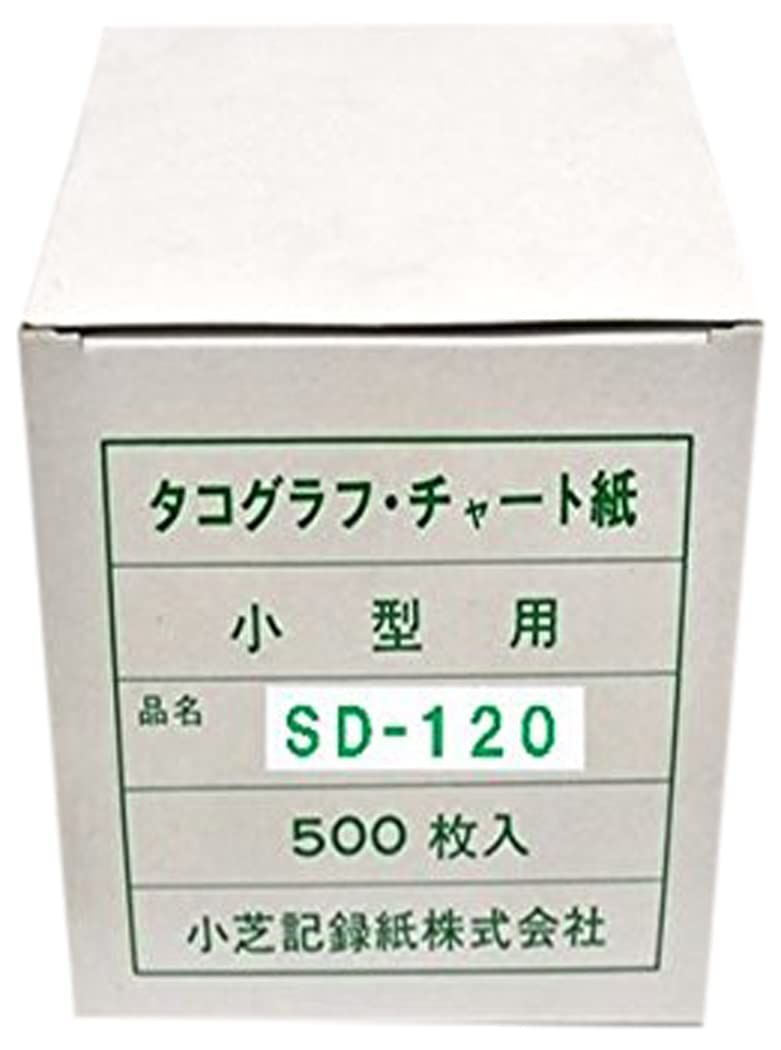小芝記録紙 ( KOSHIBA ) チャート紙 小型タコグラフ 【1日用】 120Km/h(24時間)