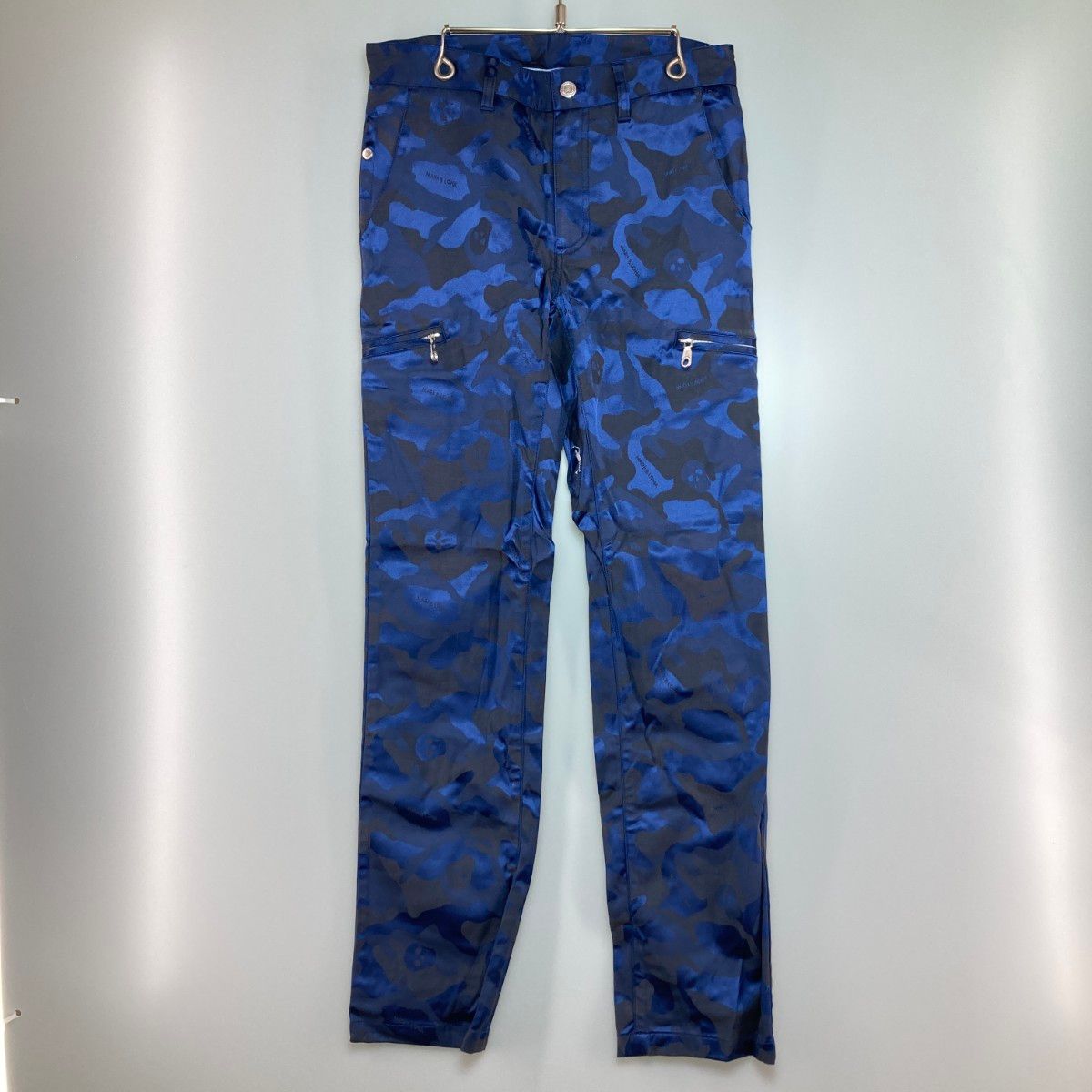 ◎◎MARK-LONA マークアンドロナ ゴルフウェア パンツ カモフラ柄 Sサイズ ML-17S-T21 ブルー