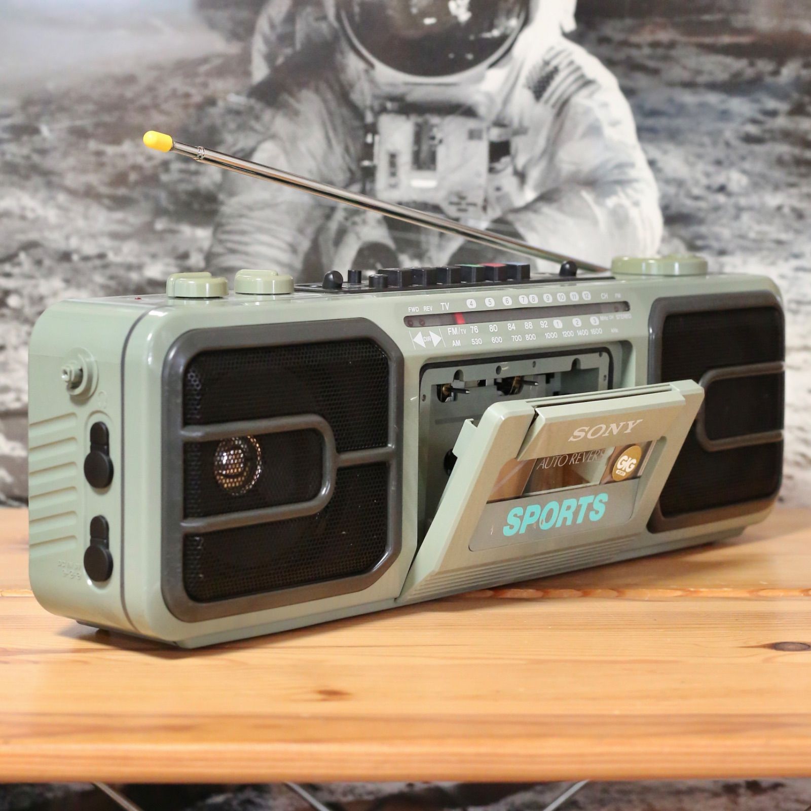 SONY SPORTS CFS-V75 防滴仕様 ラジカセ ソニー スポーツシリーズ 80