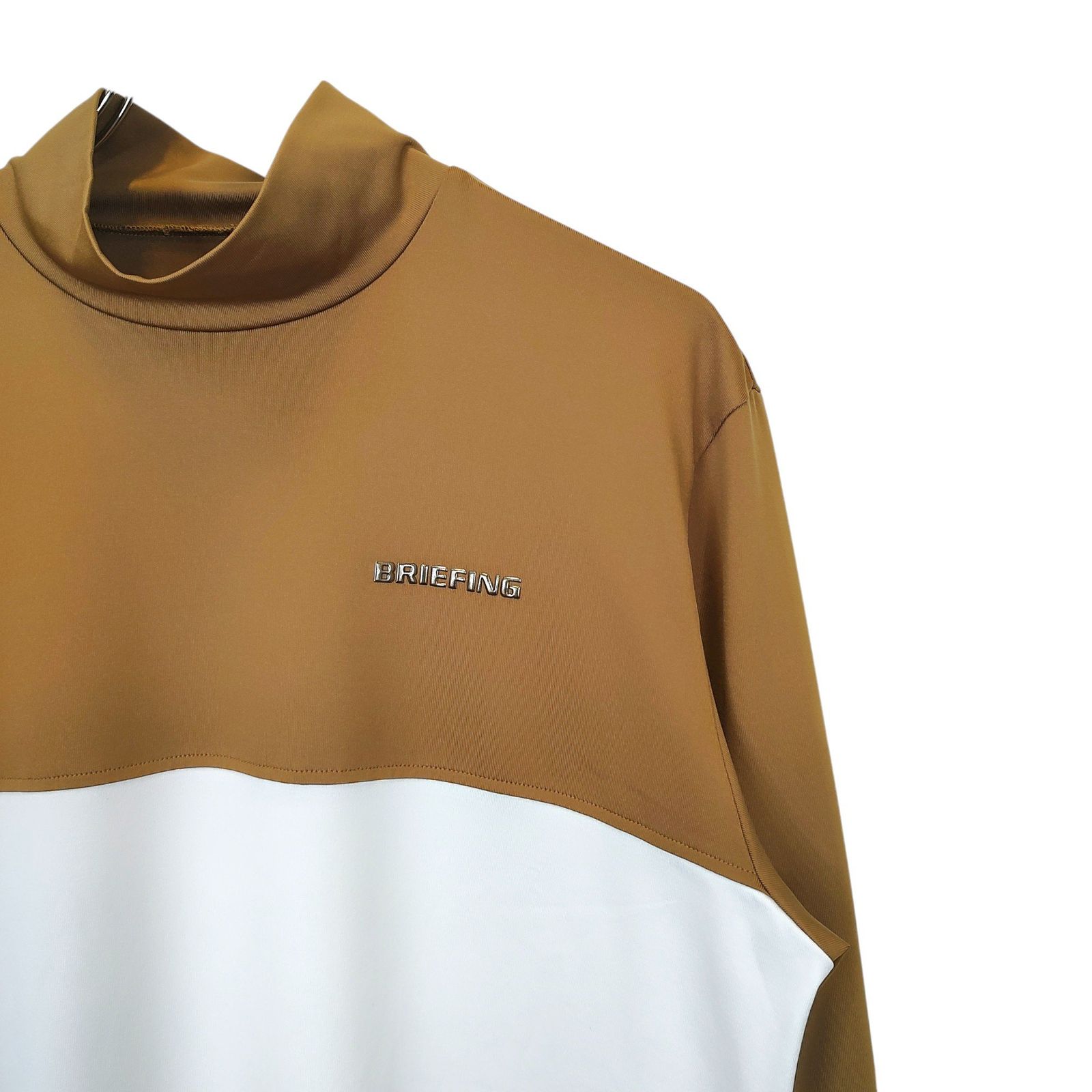 BRIEFING ベージュ モックネック BRIEFING ベージュ モックネック