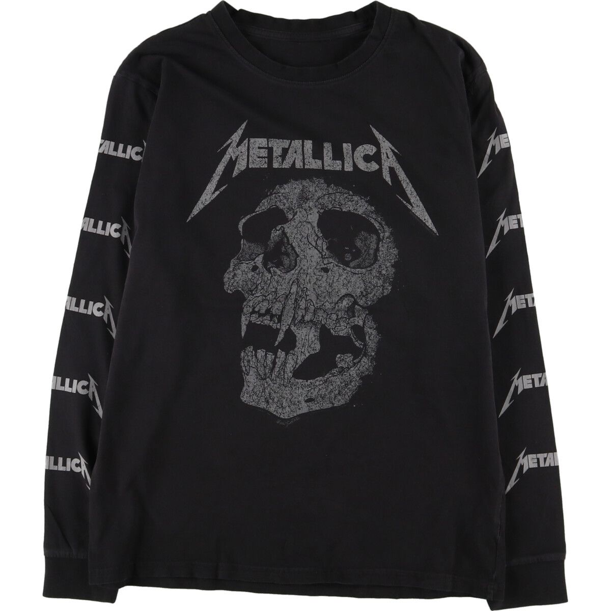 古着 METALLICA メタリカ 袖プリント ロングTシャツ ロンT メンズM/eaa427905