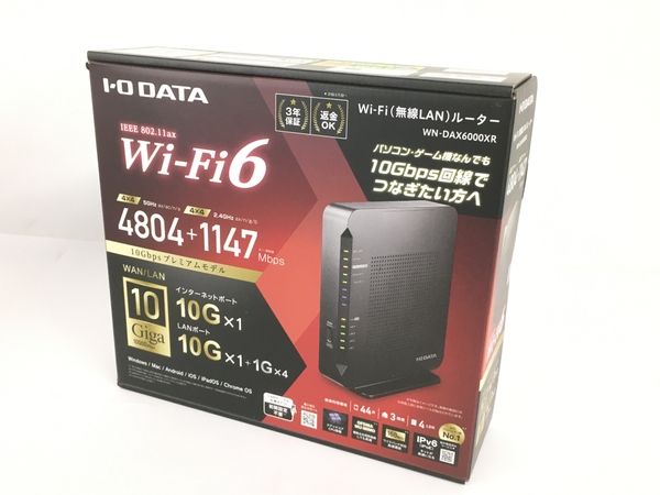 アイ・オー・データ WN-DAX6000XR/E [Wi-Fi6 10G対応ルーター]-