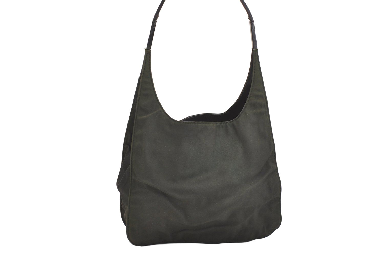 GUCCI グッチ ショルダーバッグ 財布 ナイロン レザー 0013708 カーキ グリーン ジャンク 2437N