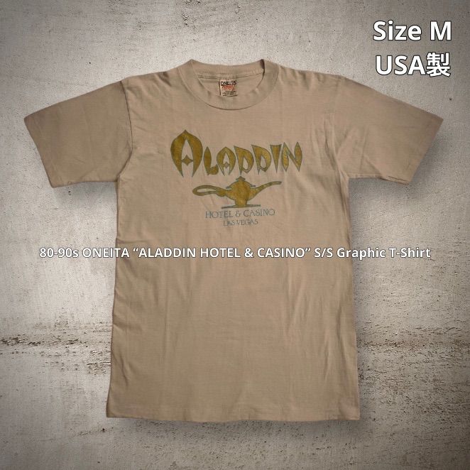 80-90s ONEITA “ALADDIN HOTEL & CASINO” S/S Graphic T-Shirt  
