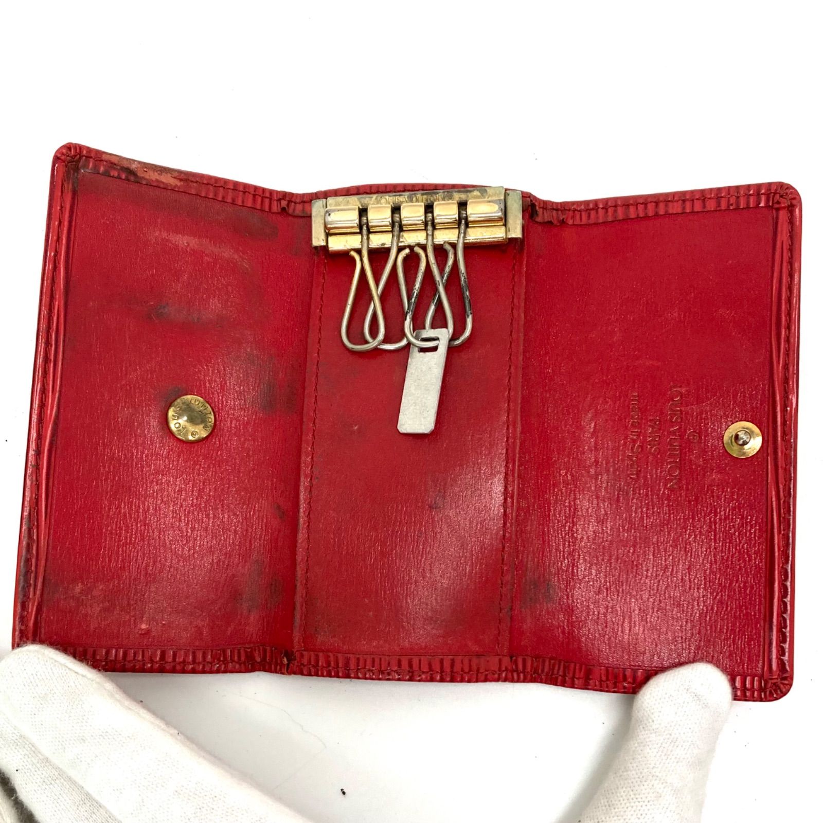 SALE‼️ルイヴィトン　エピ　キーケース　ミュルティクレ　4連　レッド　赤 ルイヴィトン LOUIS VUITTON エピ ミュルティクレ4 キーケース 4