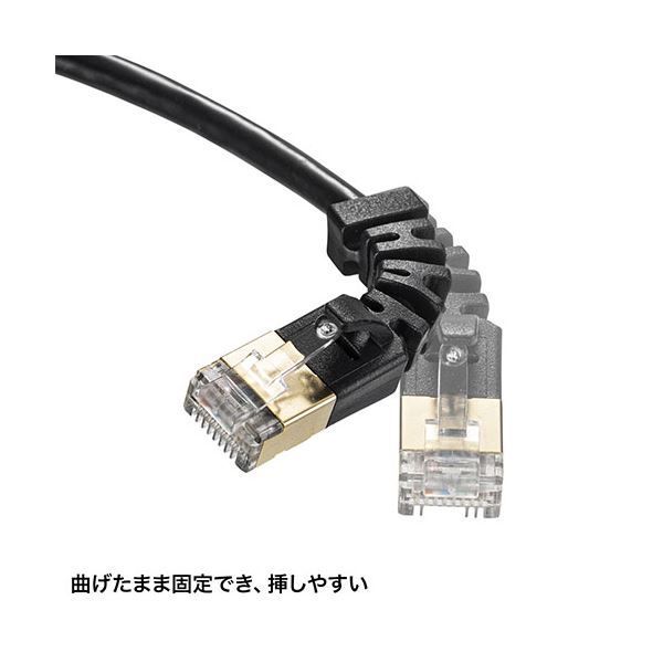 5個セット サンワサプライ 4方向固定CAT6A STP LANケーブル KB-T6ASYL-01BKX5 WWW_NOITHATQUANGTHANH_NET