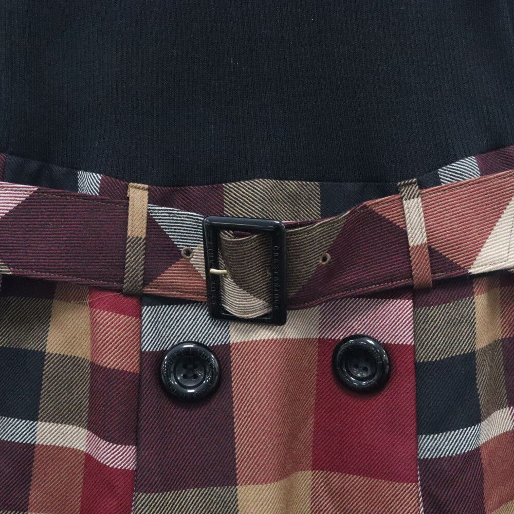 ブルーレーベルクレストブリッジ 黒ニット・チェックワンピース BLUE LABEL CRESTBRIDGE（ブルーレーベルクレストブリッジ）の