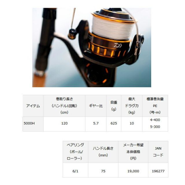 DAIWA/ダイワ】16BG 5000H 196277 リール 安い スピニングリール