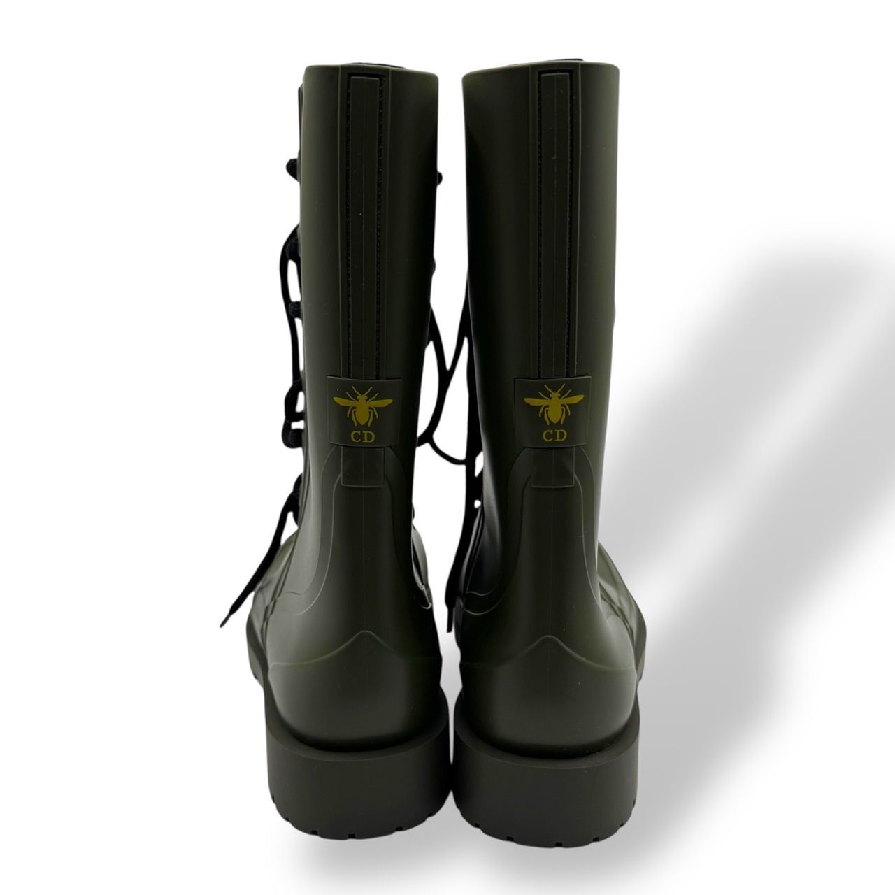 編み上げ カーキ