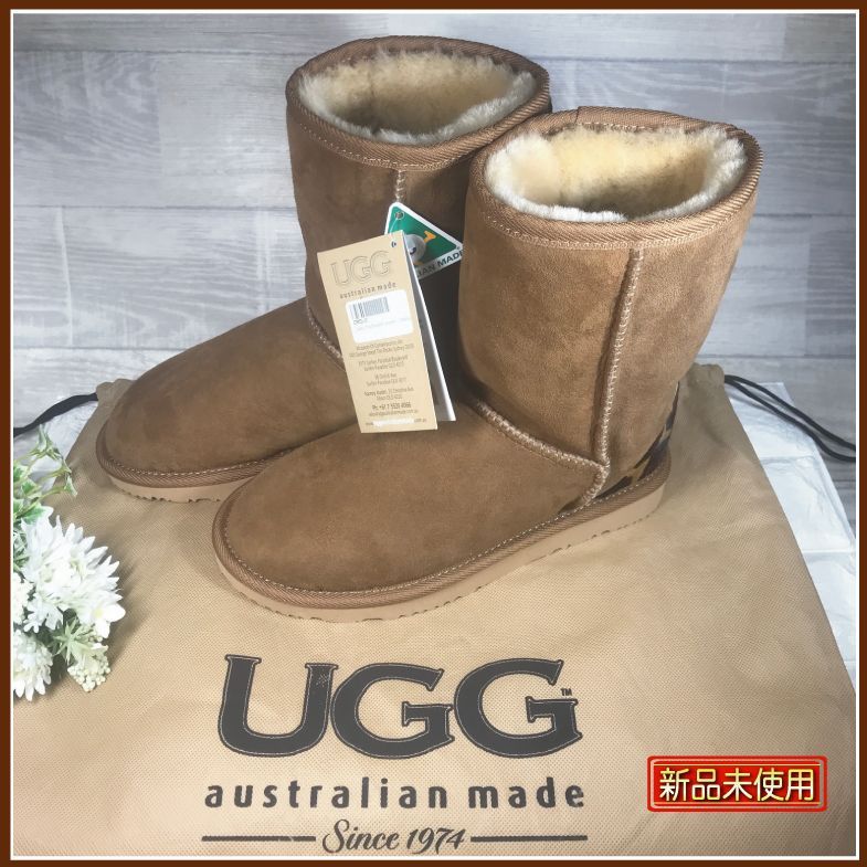 希少UGG オーストラリア デニム ショートブーツ1974ラインストーン23cm RARE Denim UGG Since 1974 Boots, Made In Australia, size 8