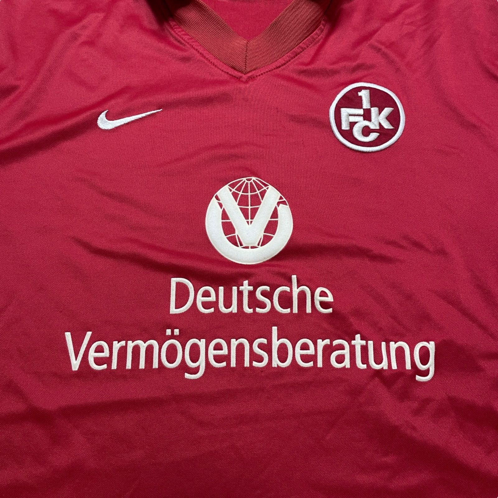 サッカーシャツ　ユニフォーム90s ブンデス　カイザースラウテルン NIKE 1. FC Kaiserslautern S/S シャツ F0-ARC L SOCCER