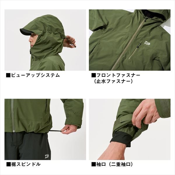 信頼できる ダイワ 防寒服アウター DW-3525 RAINMAX ウインタースーツ ガンメタル XL あたたかい