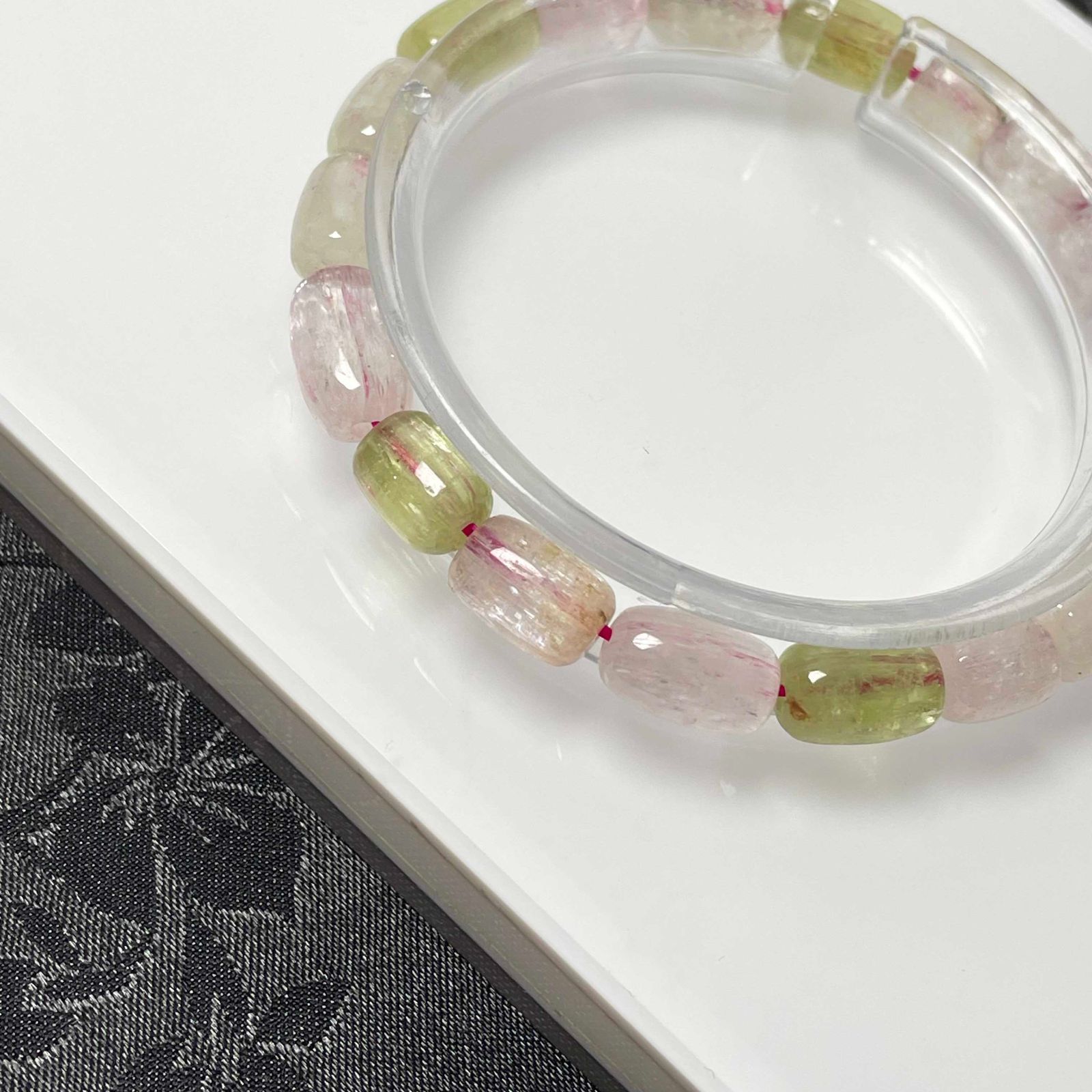 10%OFF 天然美品☆【キャッツアイクンツァイト】☆天珠型ブレスレット 