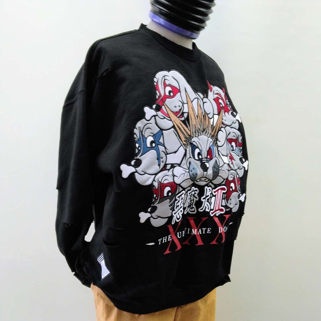 ガルフィー GALFY コグレトレーナー ダメージ加工 黒 サイズ L（中型犬 