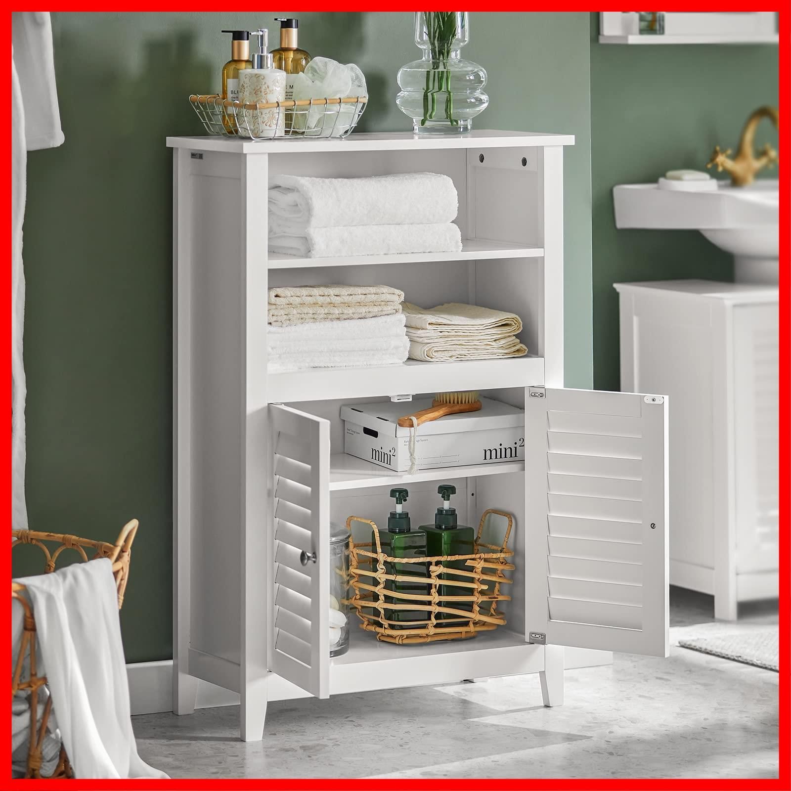 SoBuy サイドボード キャビネット リビングボード (BZR13-W) 洗面 所