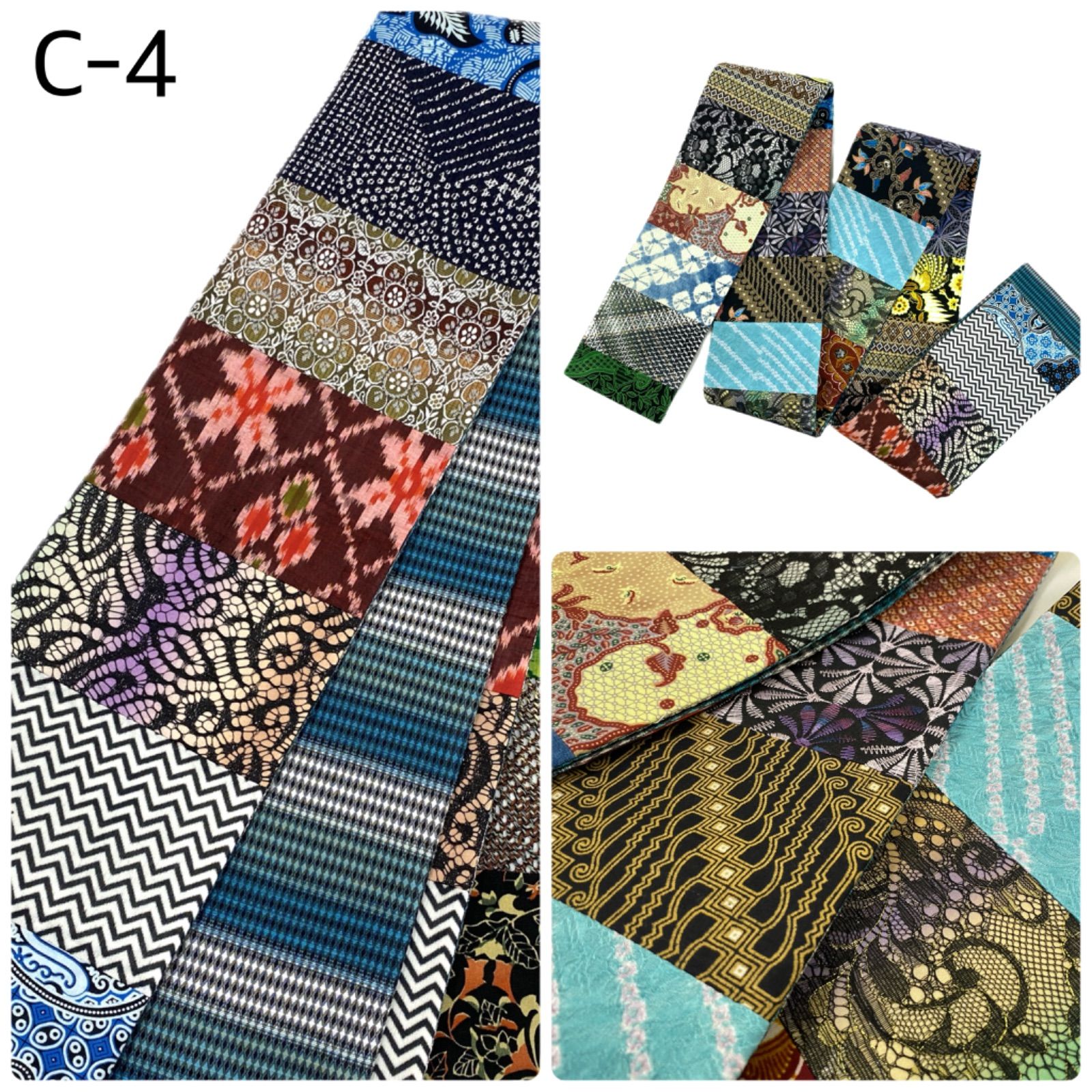 新品 京都 織匠 川島 謹製 切りばめ バティック 西陣織 絞り染め 正絹