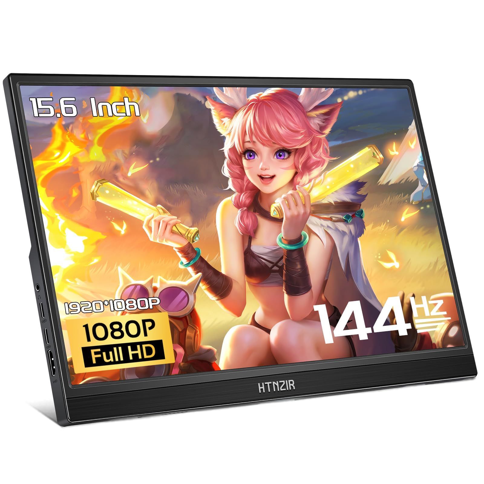 数量限定】15.6インチ144Hzモバイルモニター、HDR付き1080P FHD