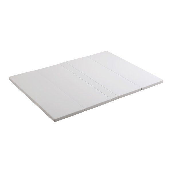 折りたたみ式キッズプレイマット Lサイズ 約160×200cm ライトベージュ 代引不可