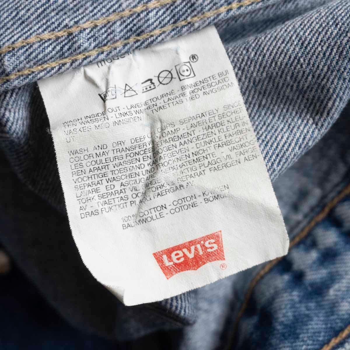雰囲気抜群】 LEVI'S 【70501 01 ユーロ デニムジャケット 】L