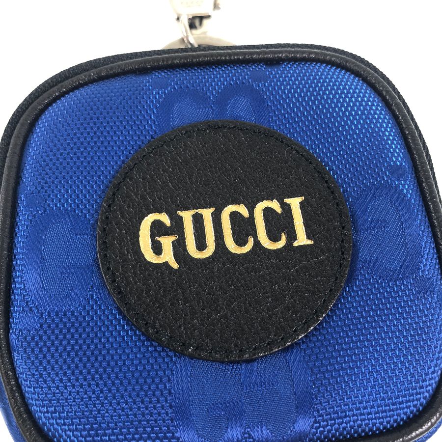 グッチ GUCCI オフザグリッド 645060 ブルー キャンバス レザー