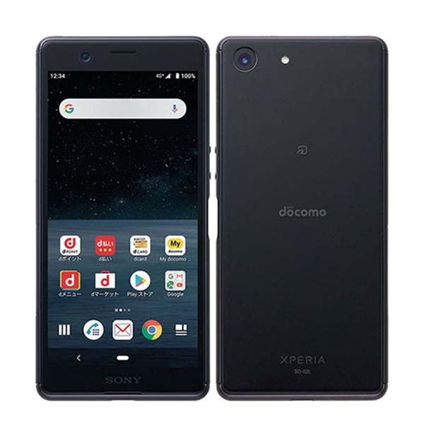 中古】 SO-02L Xperia Ace ブラック SIMフリー 本体 ドコモ スマホ ...