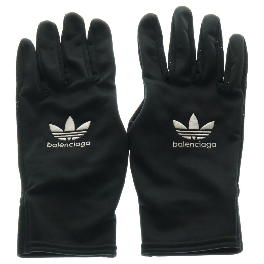 BALENCIAGA バレンシアガ ×ADIDAS GLOVE アディダス グローブ 手袋 ブラック 726522 4D0B1