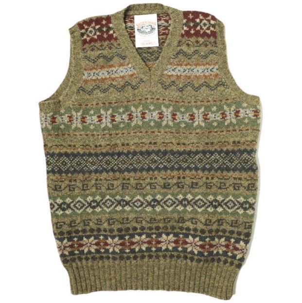 Jamieson’s × BEAMS PLUS 別注 Vee Neck Vest Jamieson's of Shetland（ジャミーソンズオブシェトランド）の