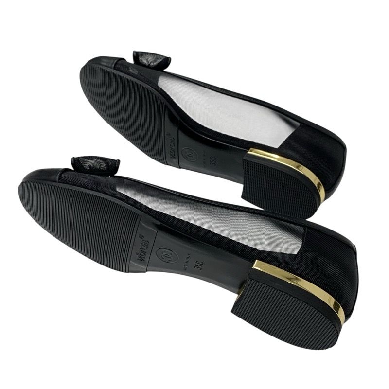 シャネル CHANEL フラットシューズ 靴 シューズ メッシュ レザー
