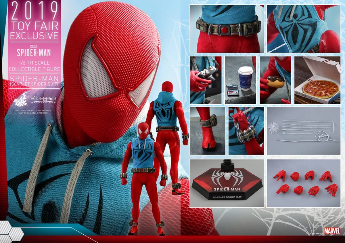 ホットトイズ 1/6 スパイダーマン スカーレット・スパイダー・スーツ版