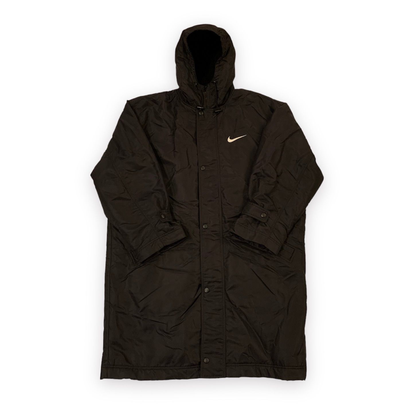 90s NIKE Nylon Bench Coat ナイキ ベンチコート 銀タグ 背面