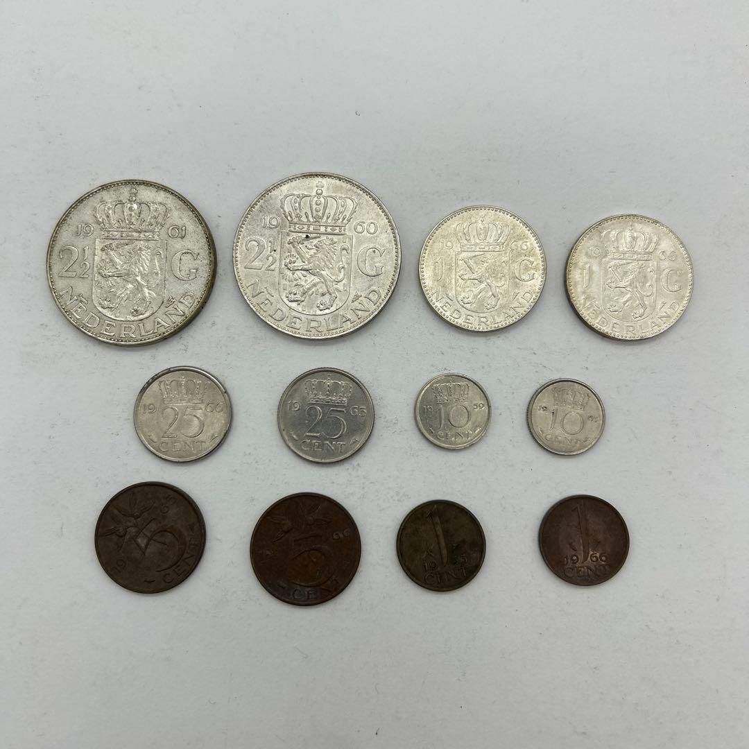 オランダ 旧貨幣 セット 1900年 その他 銀貨 CM128