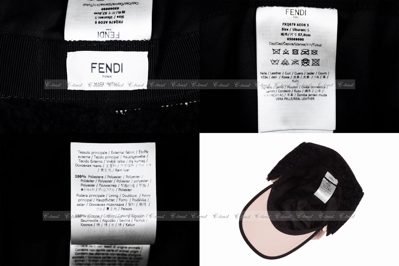 FENDI フェンディ レディース キャップ ファブリック 3WAY イタリア製 新品 ☆ ライトピンク+ブラック I431.. - メルカリ