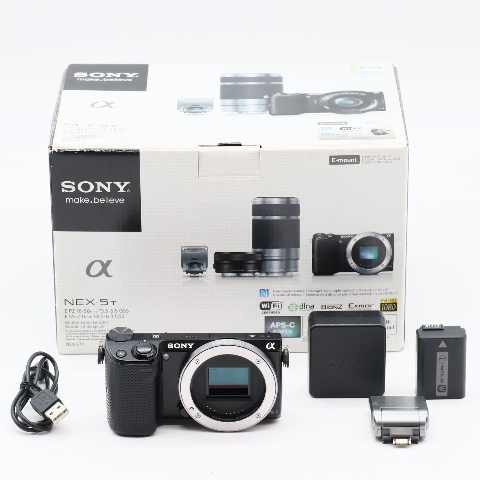 SONY ソニー デジタル一眼カメラ「NEX-5T」ボディ NEX-5T NEX-5T-B #3741 - メルカリ