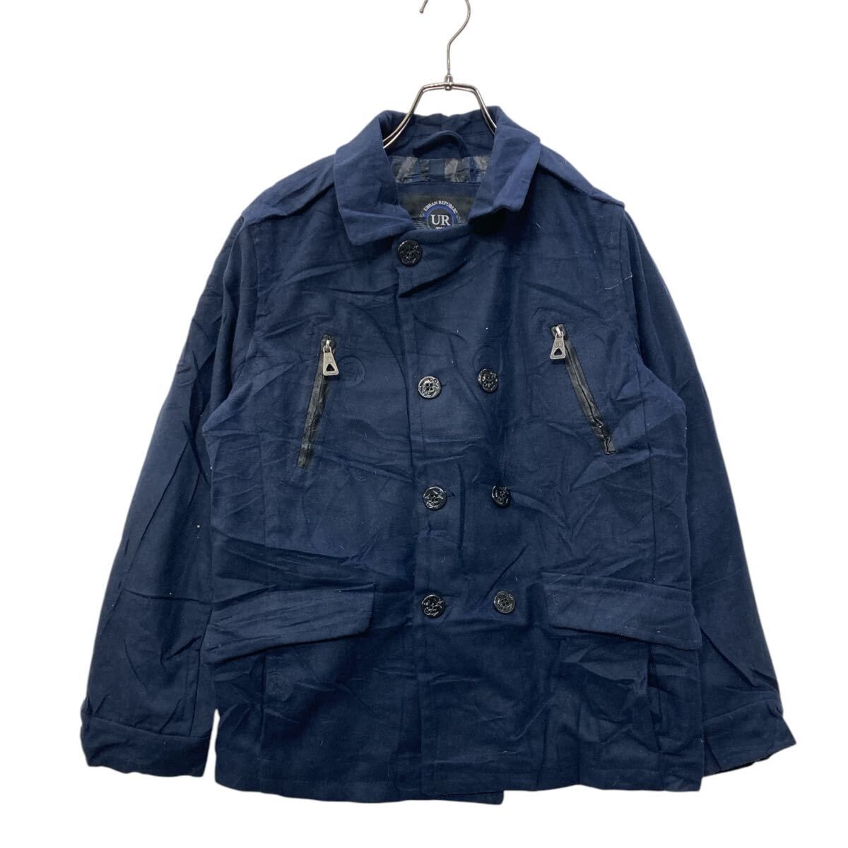 URBAN REPUBLIC ピーコート Mサイズ位 18/20 レディース ネイビー 古着 