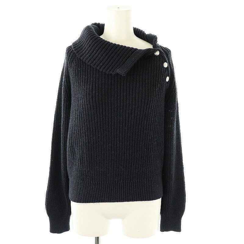 アナイ ANAYI 25SS アシメカラーラグラン プルオーバー ニット