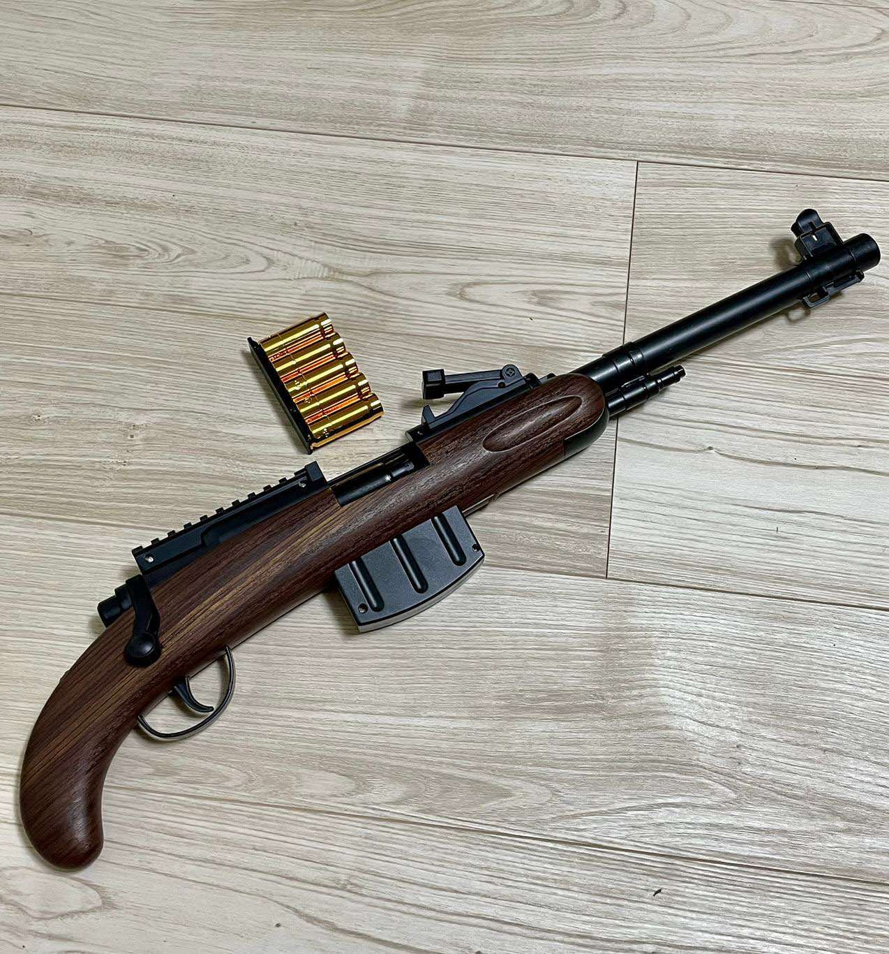 swiss K31ショート リアルカート 排莢式 排弾 ナーフガン　銃　ボルトアクション　ライブカート　スポンジ弾