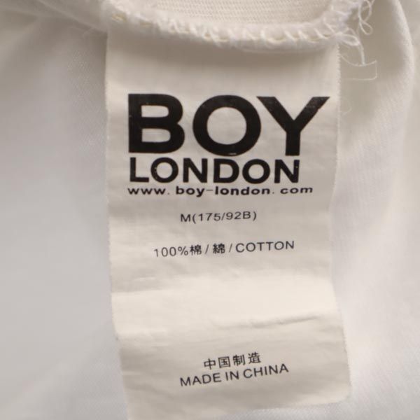 ボーイロンドン バックロゴプリント 半袖 Tシャツ M ホワイト系 BOY