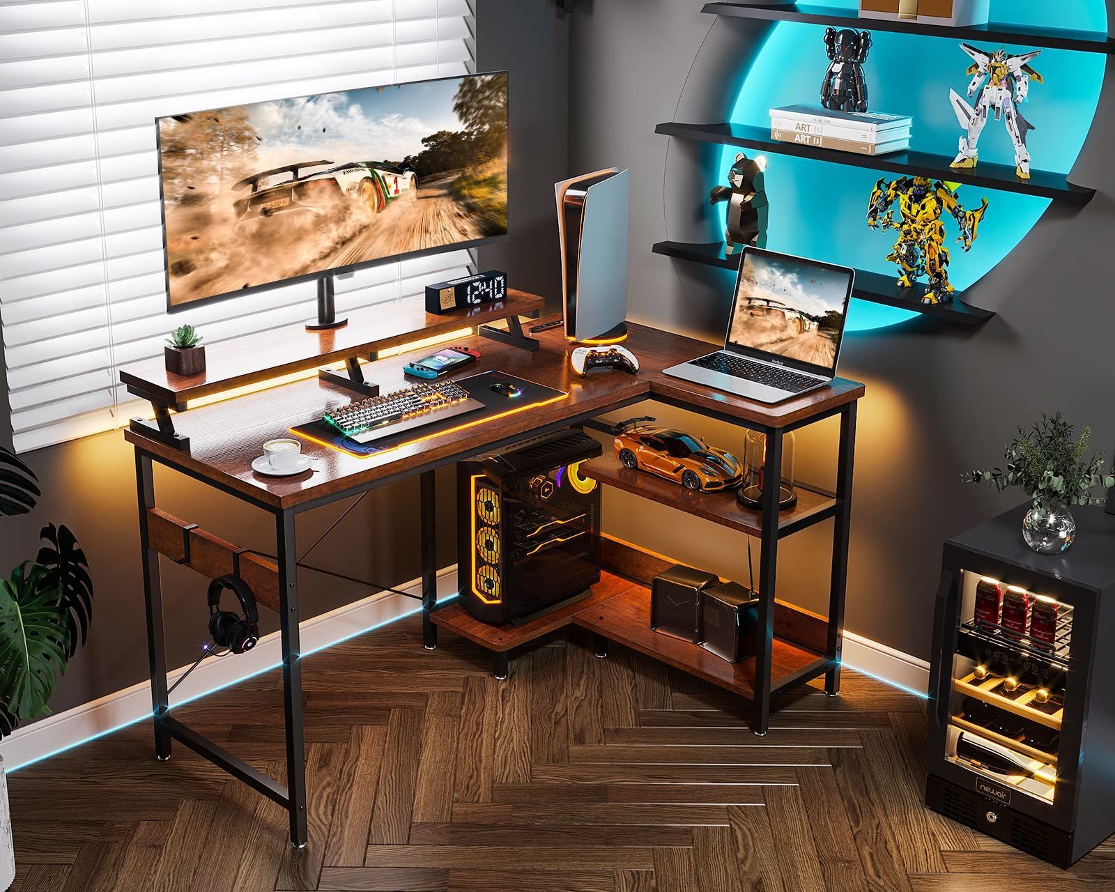 pcデスク コンセント付き