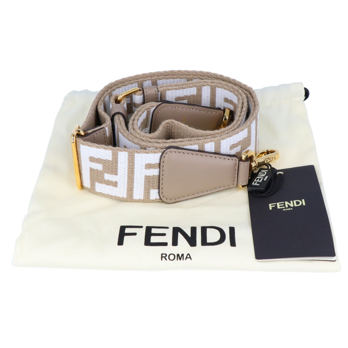 FENDI】 フェンディ ストラップ ユー マルチカラー FF ジャガード 