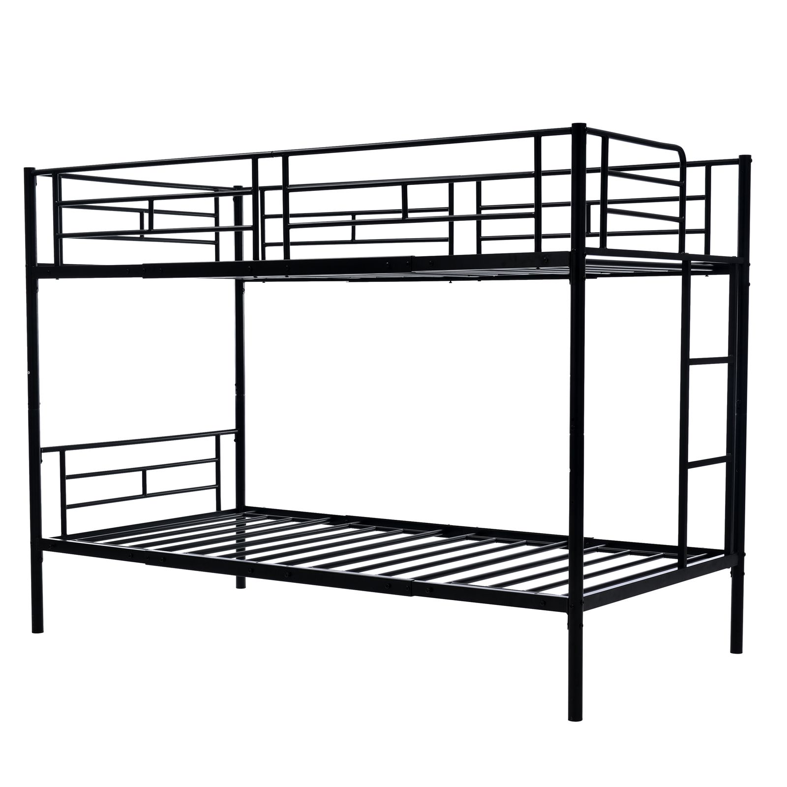 【新作】【ブラック】三段ベッド パイプベッド　分離可能 スチールベッド　耐震 新作】【ブラック】三段ベッド パイプベッド 分離可能 スチールベッド