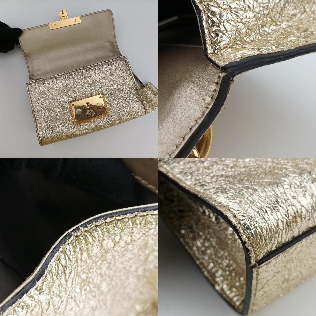 グッチGucciパドロックゴールドPVCコーティングキャンバス409487C019254313