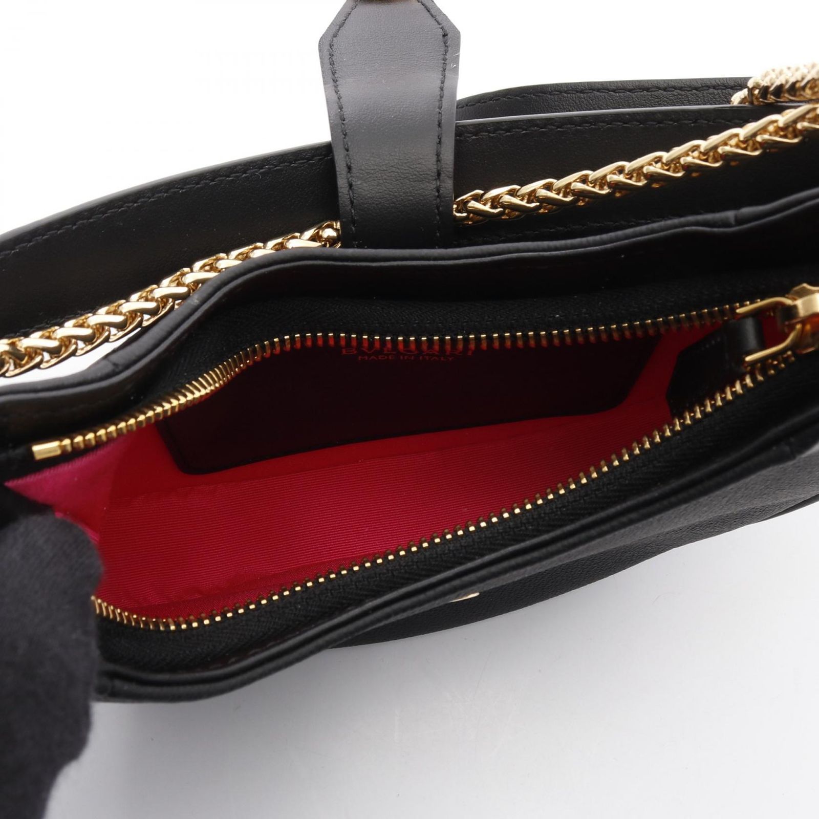 ブルガリ BVLGARI ハンドバッグ セルペンティ エリプス ブラック  