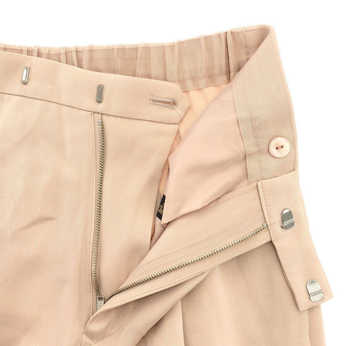 Drawer ドゥロワー シルクバックゴムシャーリングパンツ 6514-299-1049