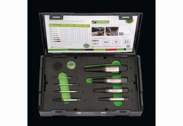 クッコ KUKKO スクリューエキストラクターセットM3－M45 8本組 49-C 49C