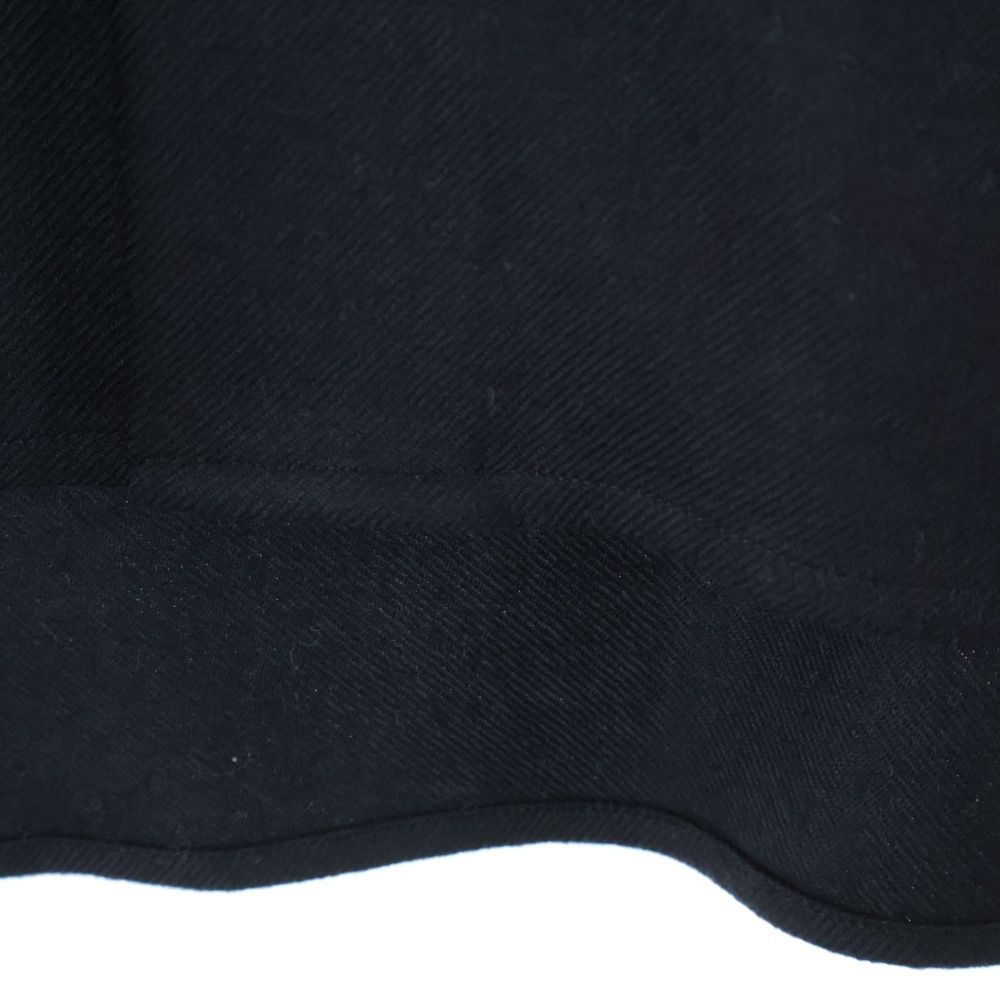 AURALEE オーラリー 24AW SUPER LIGHT WOOL SHIRT スーパーライトウール 長袖ボタンダウンシャツ ブラック A24AS01OS WWW_KARIMZIABAT_FR