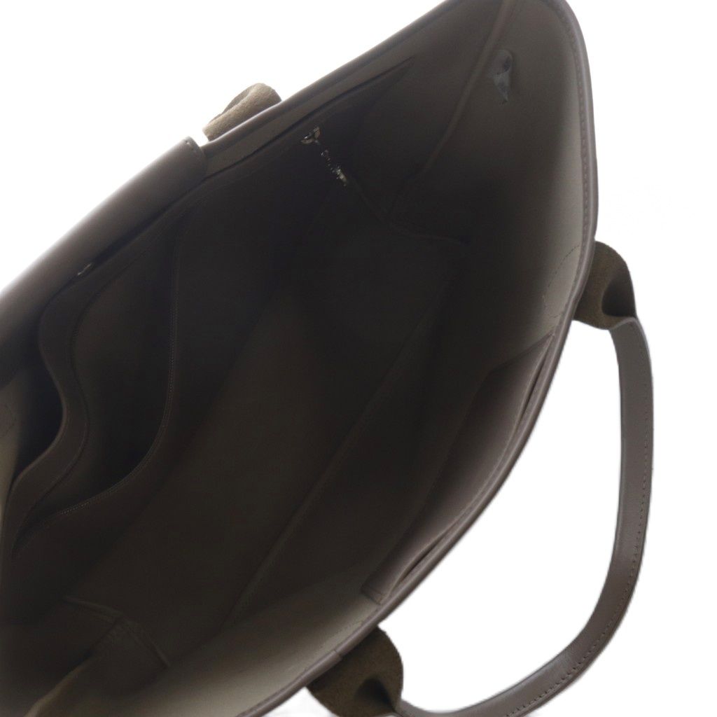 ロンシャン LONGCHAMP ルプリアージュ シティ L レザー トートバッグ ハンドバッグ ロゴ グレージュ DECORATOM_COM_BR