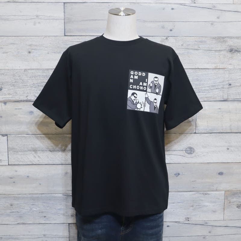 新品 メンズ ARISTRIST アリストトリスト 蝶野 正洋 半袖 Tシャツ 半袖Tシャツ ティーシャツ プロレス イラスト 4コマ プリント ビンタ ガッデム ユニセックス レディース 笑ってはいけない 白 ホワイト黒 ブラック