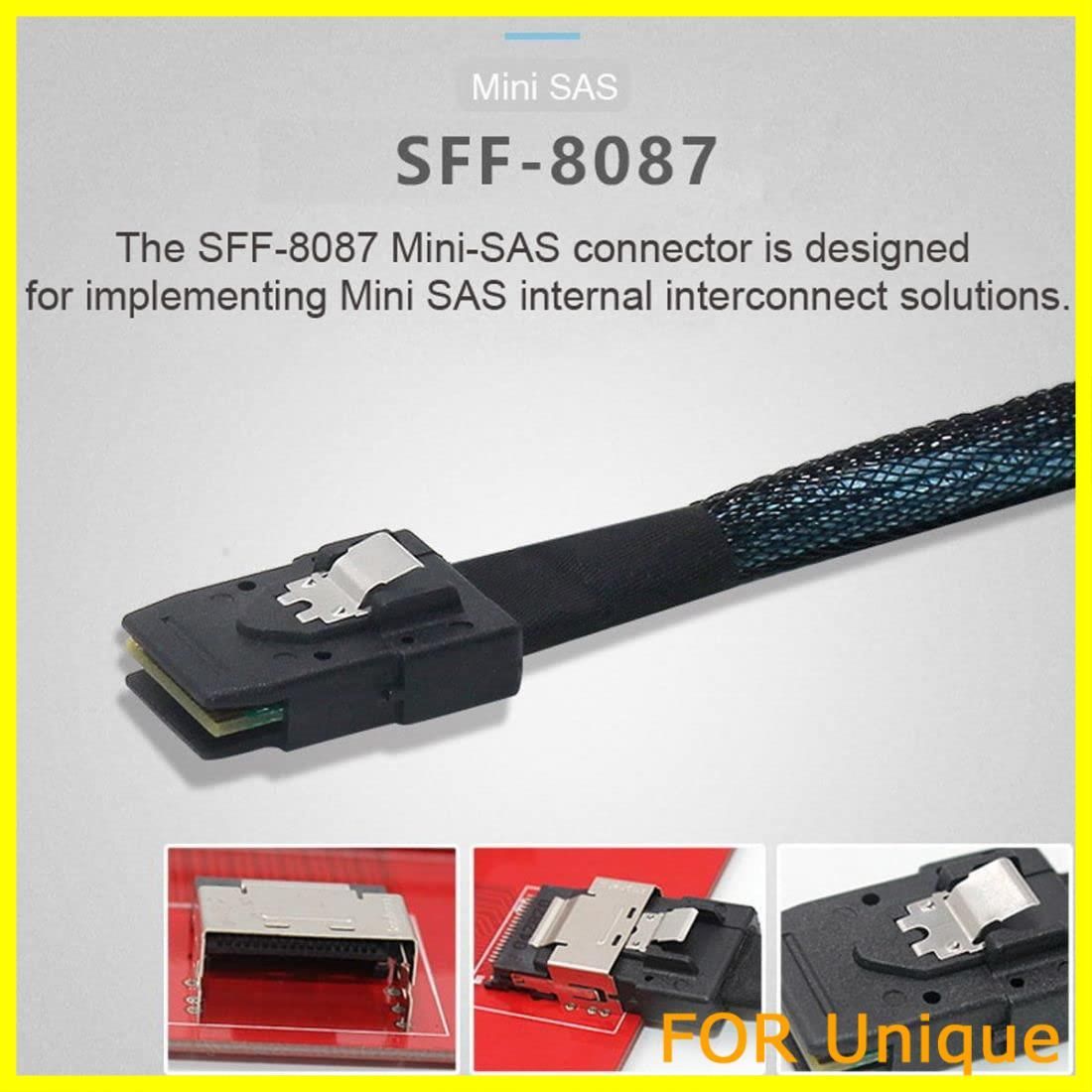 特価】Cablecc 内部 36 ピン ミニ SAS SFF-8087 ホストから 4 SFF-8482